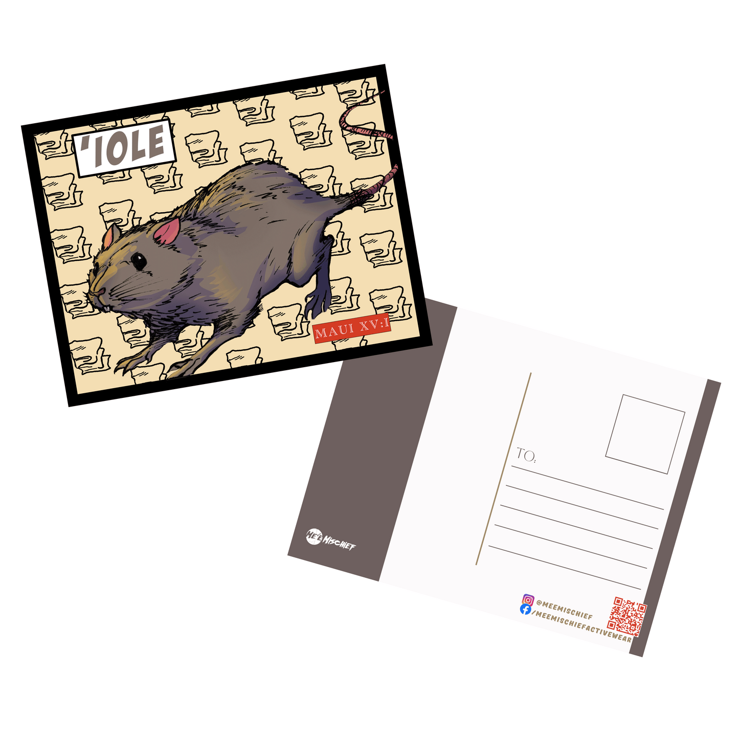 Maui Character Postcard Packs